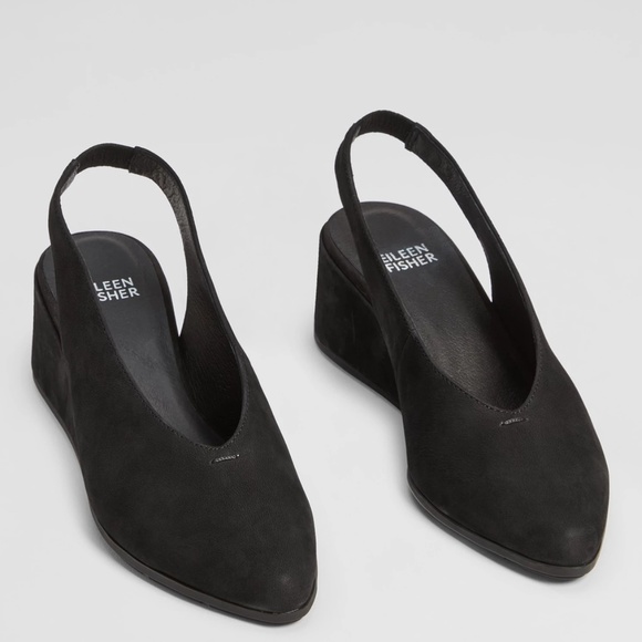 NEW Eileen Fisher Devi Slingback Wedge Sandal  - Size 9 - Picture 1 of 10